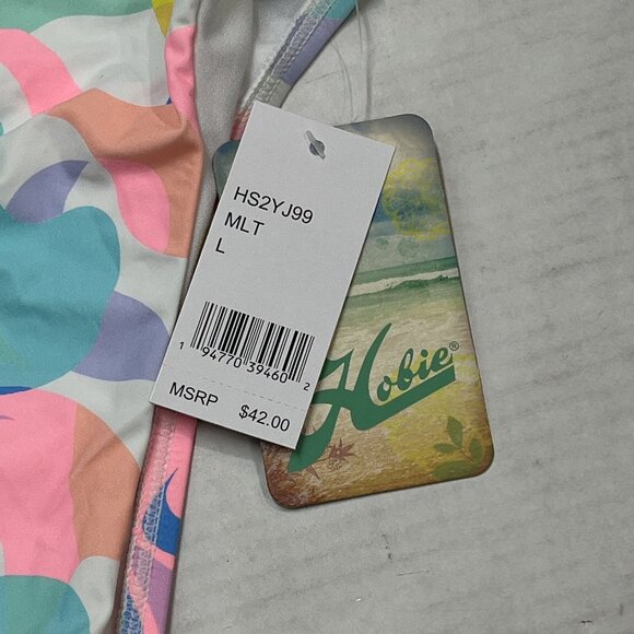 Hobie Bikini Bottom Womens L Roller Derby‎ Colorful Abstract High Waisted Beach - Picture 3 of 4